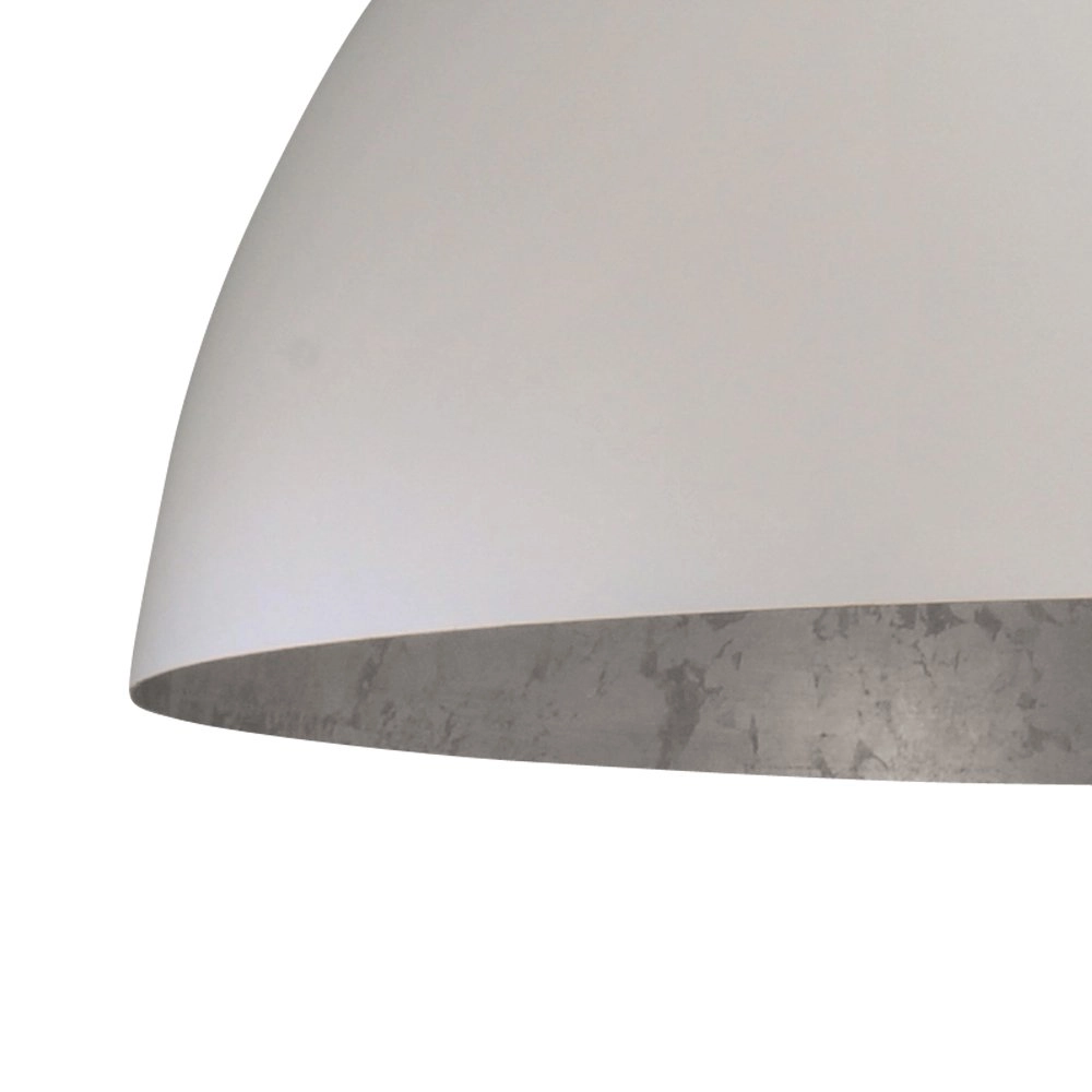 Retro industrie hanglamp Industria 80 wit met zilver Masterlight 8718121136257