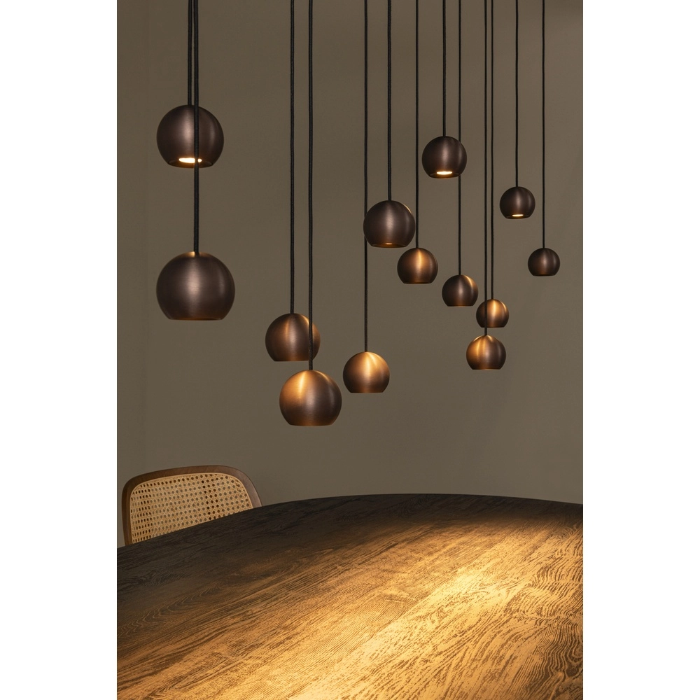 Design hanglamp Montana 13-lichts koffie bruin Premium by Lucide 5411212680150