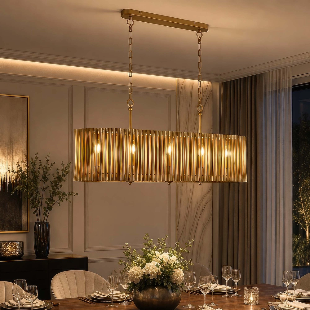 Hanglamp Split goud Searchlight 5,05342E+12