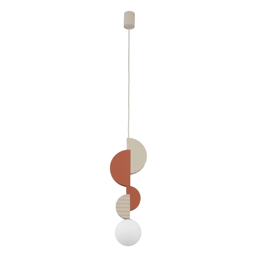 Unieke hanglamp Drops Color terracotta