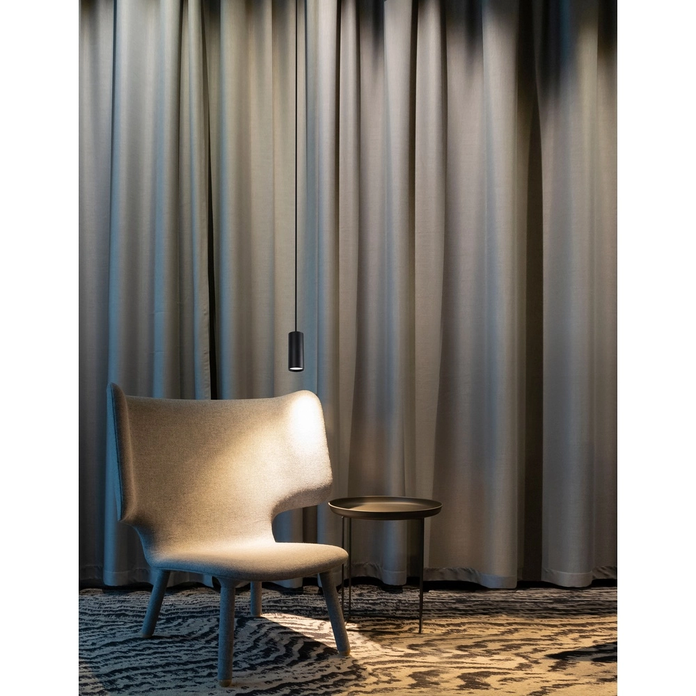 Strakke hanglamp Aila zwart Lyora 5212017427274