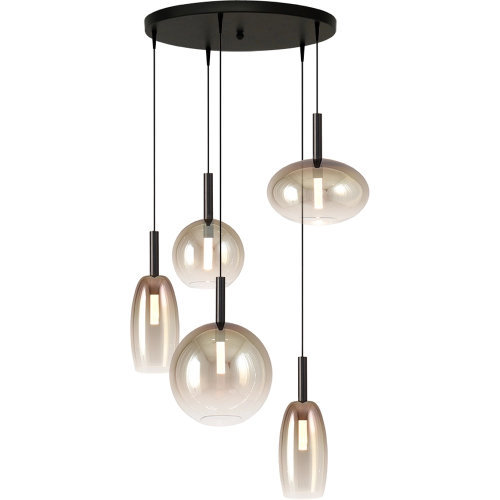 5L vide hanglamp Lido Ball met gold-fading glas