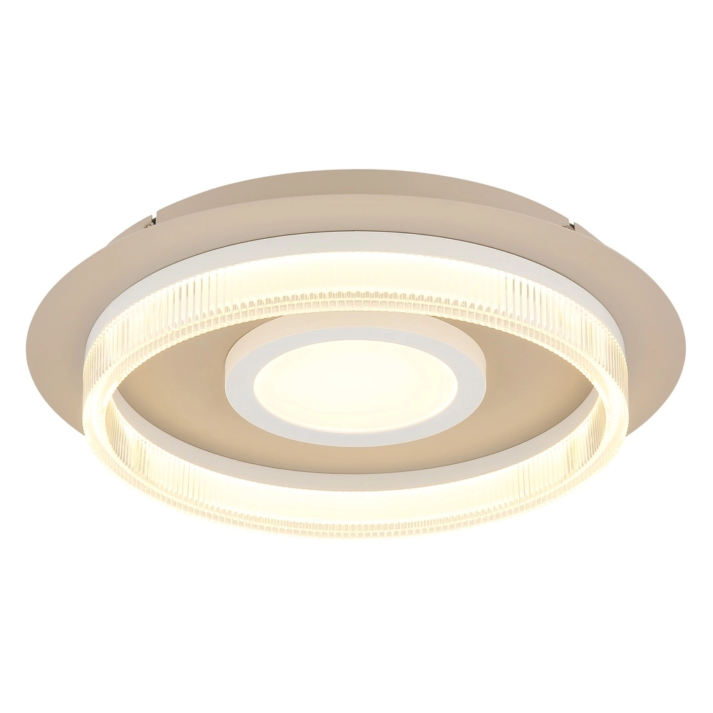 Moderne plafondlamp Zara zand bruin Ø 40cm