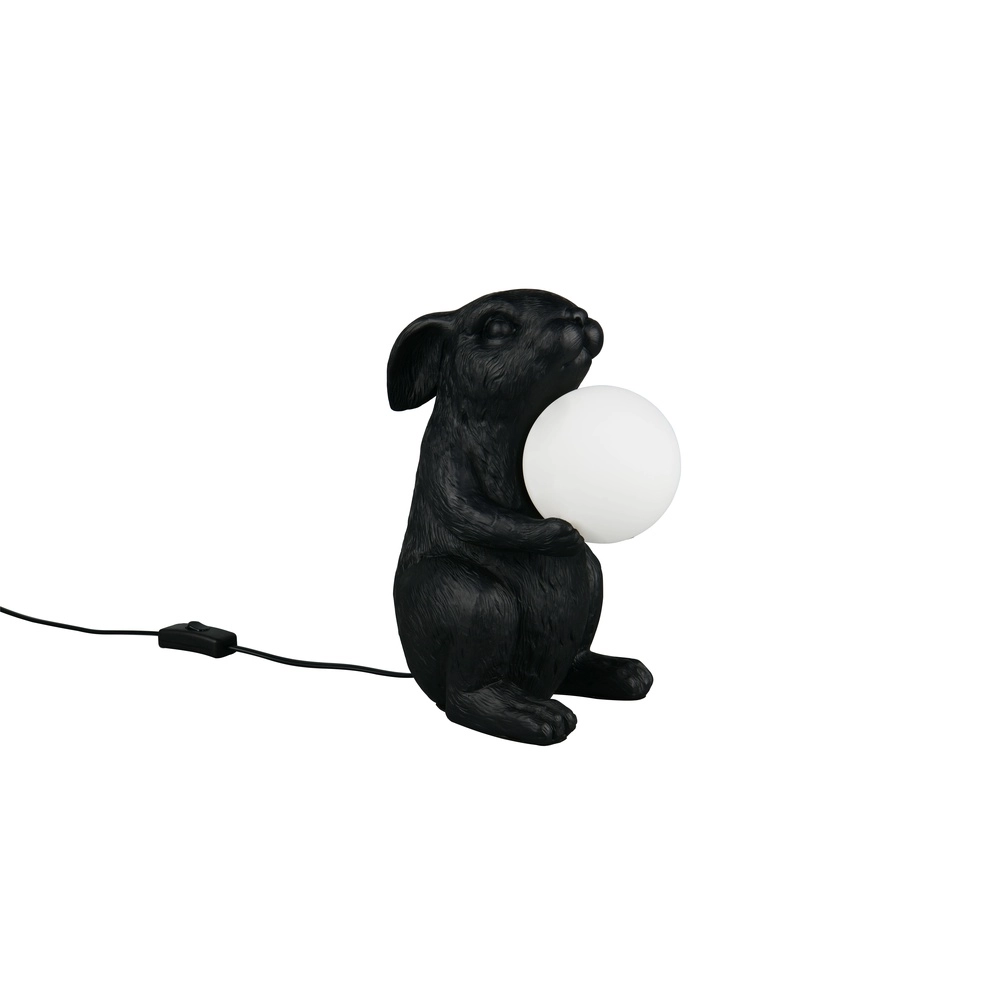 Tafellampje Rabbit zwart Trio 4017807667882