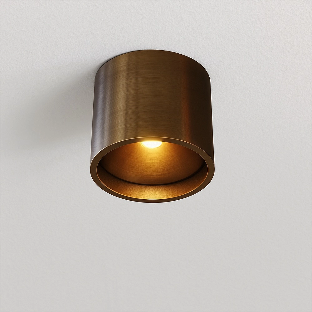 Led plafondspot Orleans donker antiek brons dim to warm