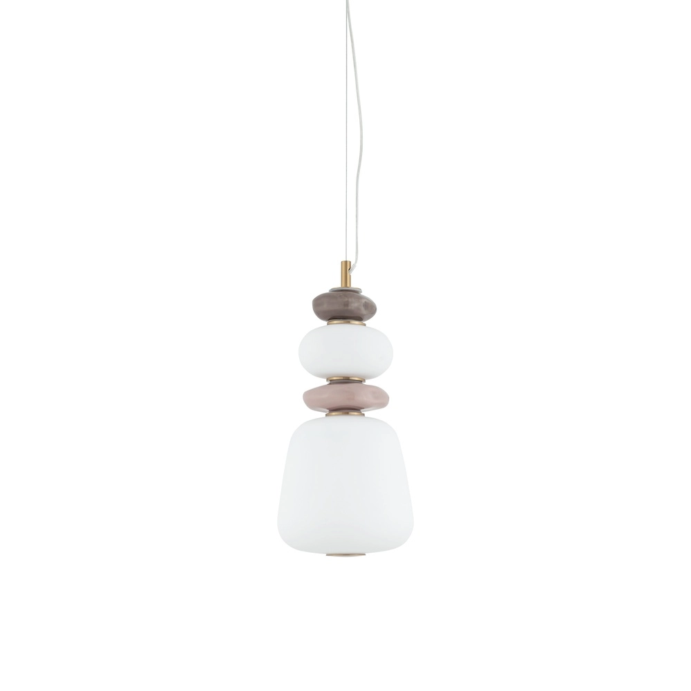 Hanglamp Ceramic Led Ø 17cm keramiek en glas Lyora 5903139117029