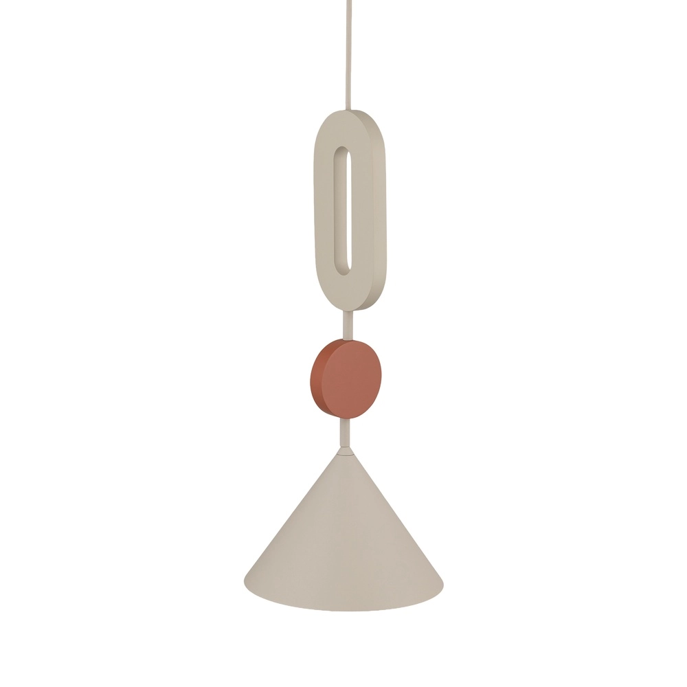 Unieke hanglamp Drops Color zand bruin Ø 20,5cm Lyora 5903139111928