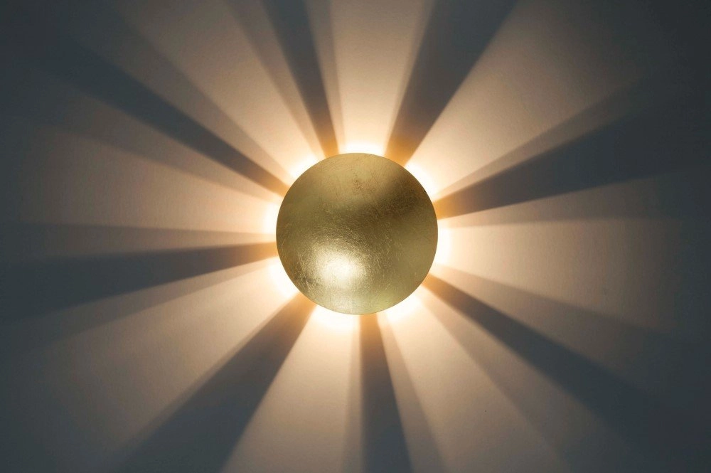 Gouden wandlamp Sunset Brilliant 4004353332548
