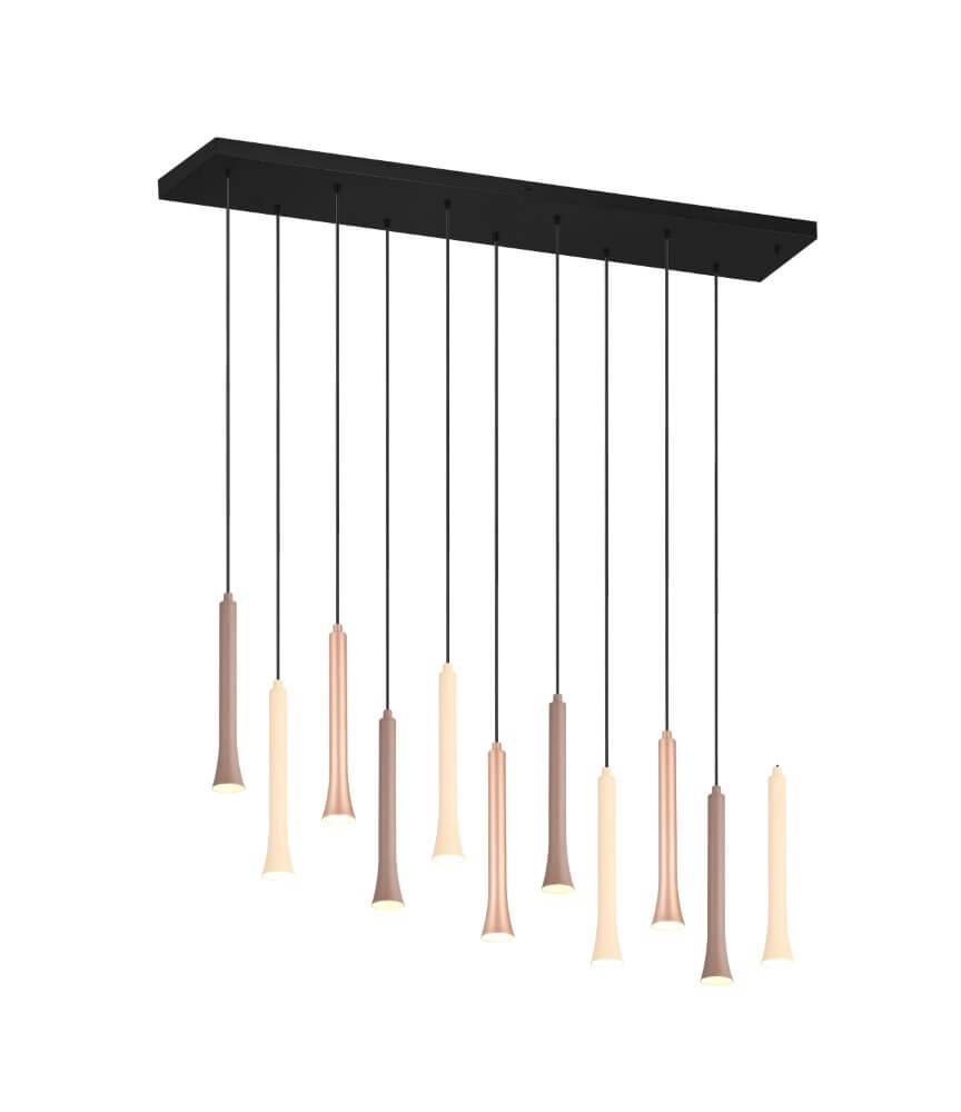 Multi pendel hanglamp Fiato 115x34cm Trio 4017807616705