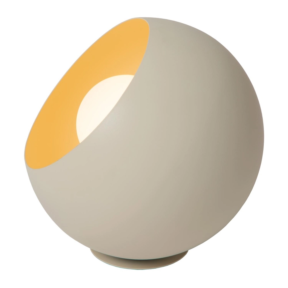 Tafellampje Doredos Ø 20cm zand bruin Lucide 5411212510037