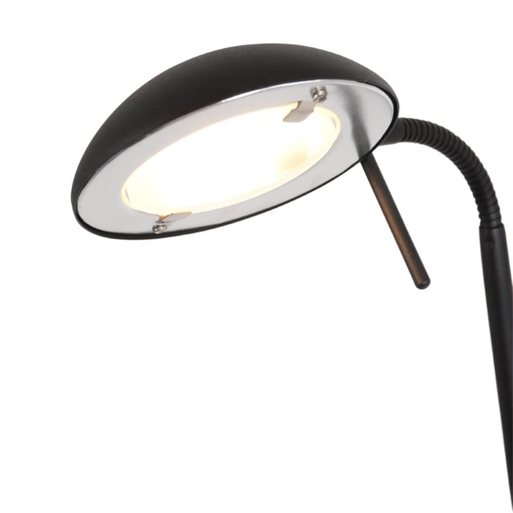 Zwarte leeslamp Biron met led Steinhauer 8712746146844