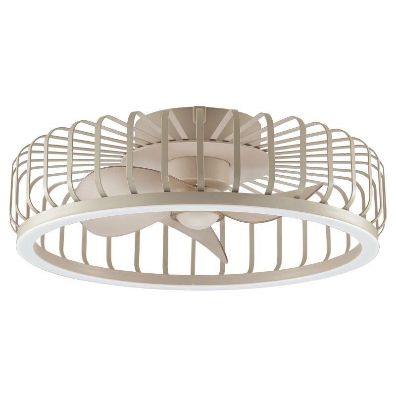 Draadlamp plafondventilator Capo zand bruin Brilliant 4004353471681