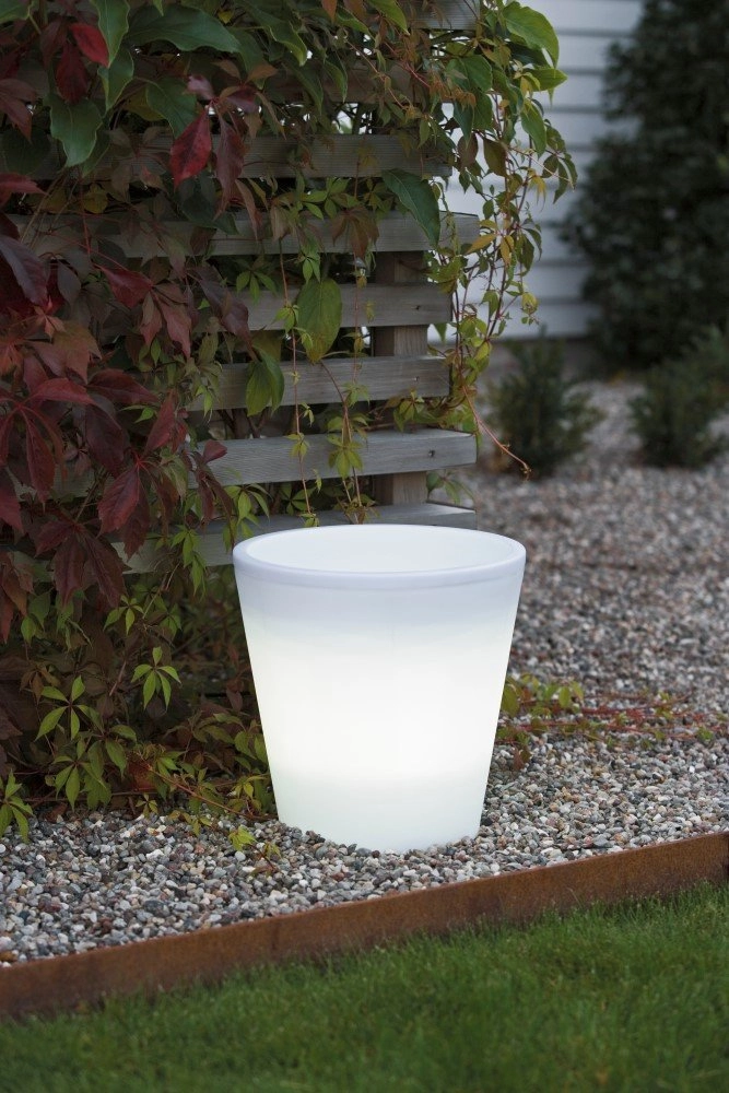 Plantenbak Assisi led 28cm - 2,5w - wit KonstSmide 7318307453003