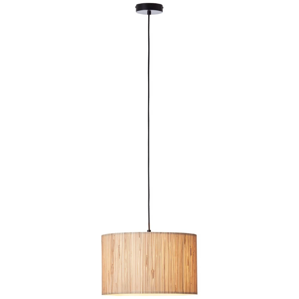 Hanglamp Wimea 35cm zwart met zeegras Hanglamp Wimea 35cm zwart met zeegras