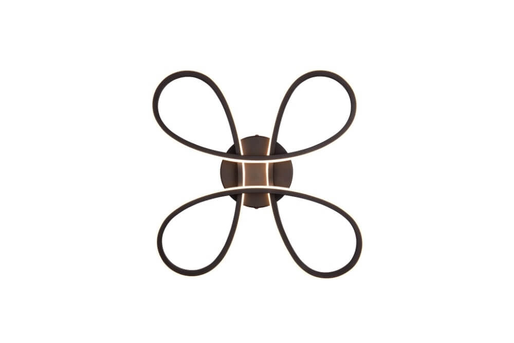 Plafondlamp Fly design zwart Trio 4017807600834