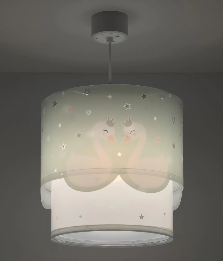 Kinderkamer hanglamp Sweet Love soft groen Dalber 8420406617121