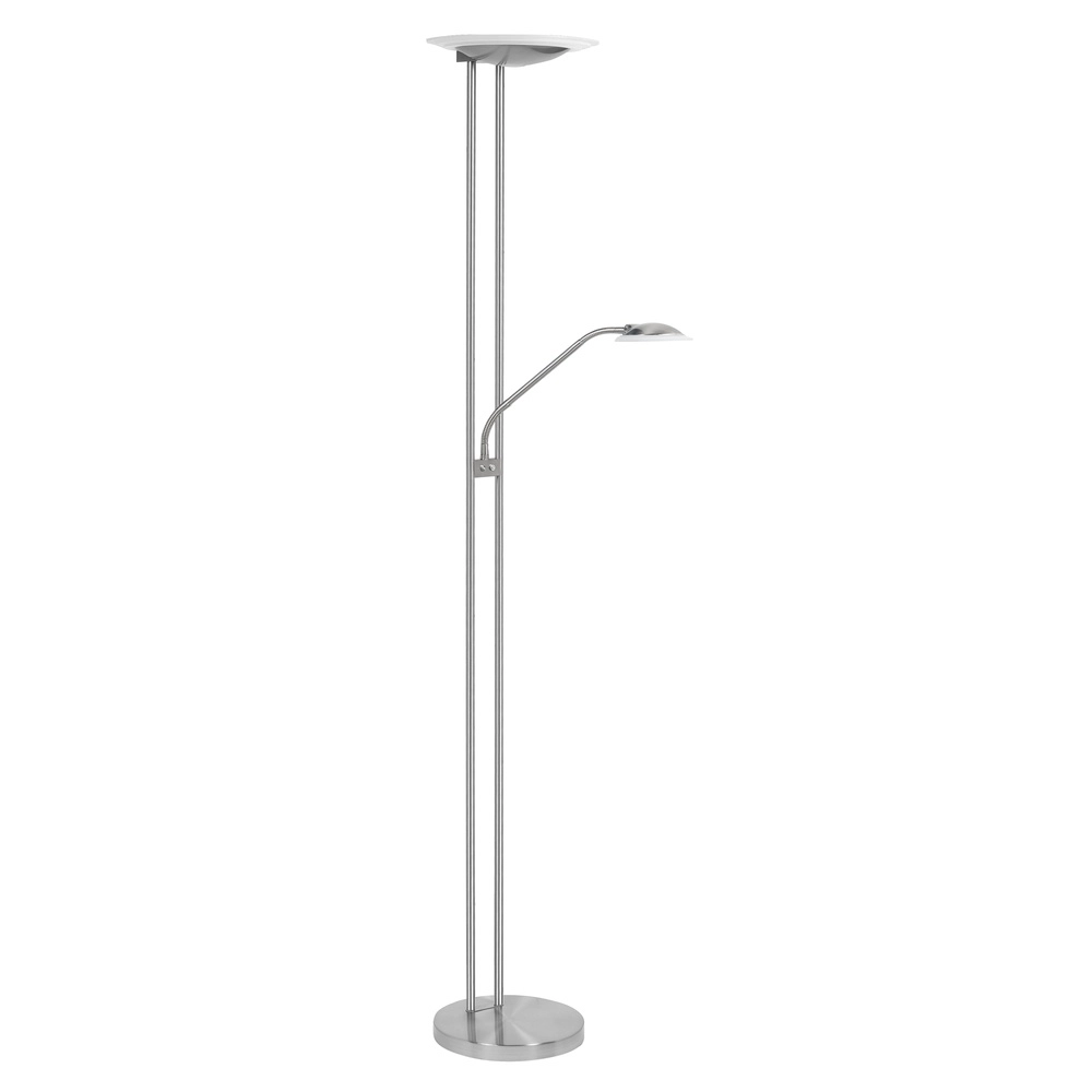 Klassieke vloerlamp Biarritz nikkel Ø 28cm