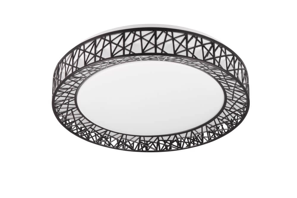 Zwarte plafondlamp Cluster Ø 48cm Trio 4017807599824