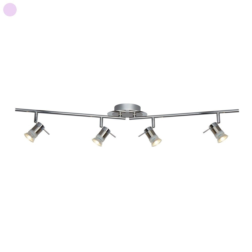 Badkamer opbouwspot Aries 4-lichts grijs Badkamer opbouwspot Aries 4-lichts grijs