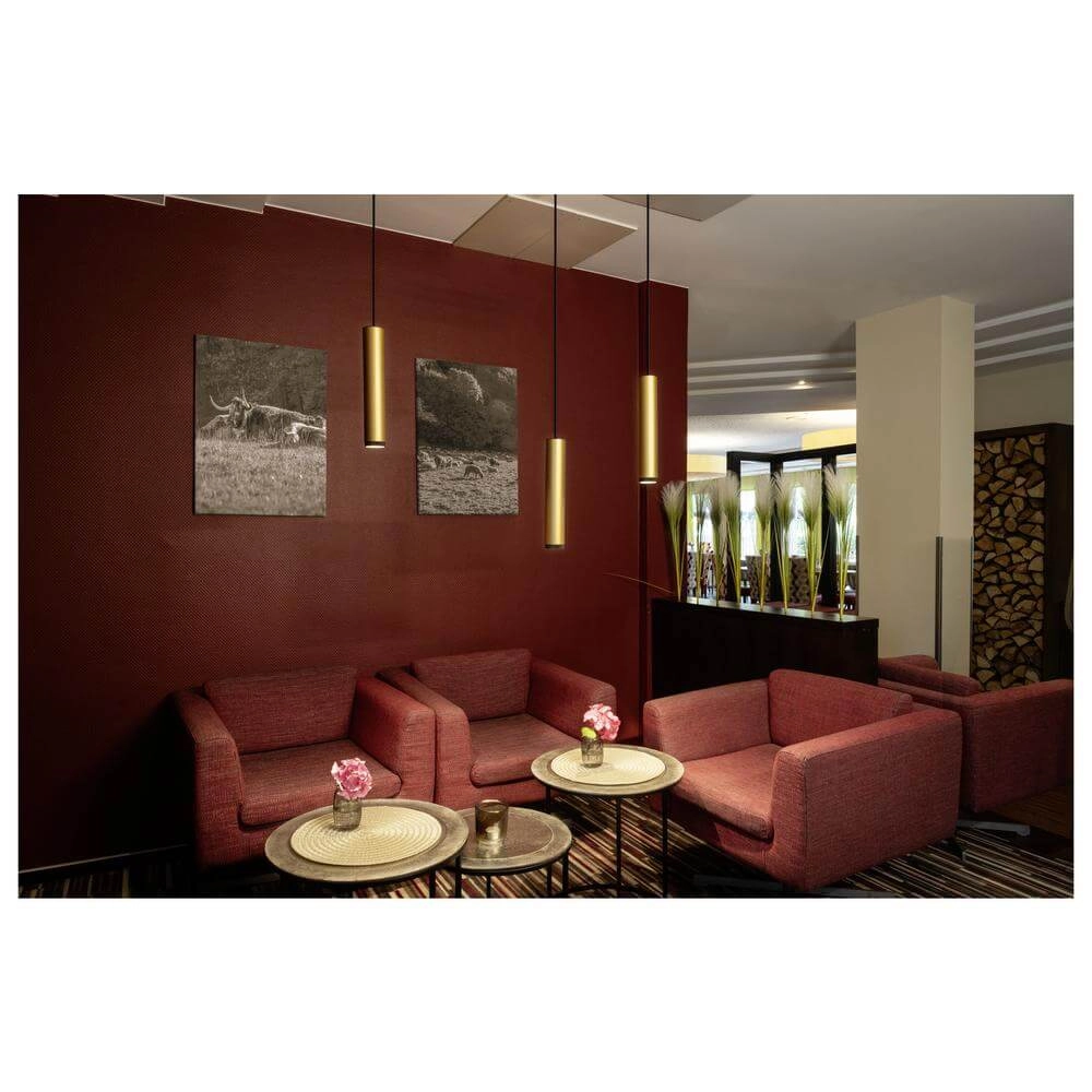 Hanglamp voor rail Grip! L zwart-goud 1-fase SLV 4024163295772