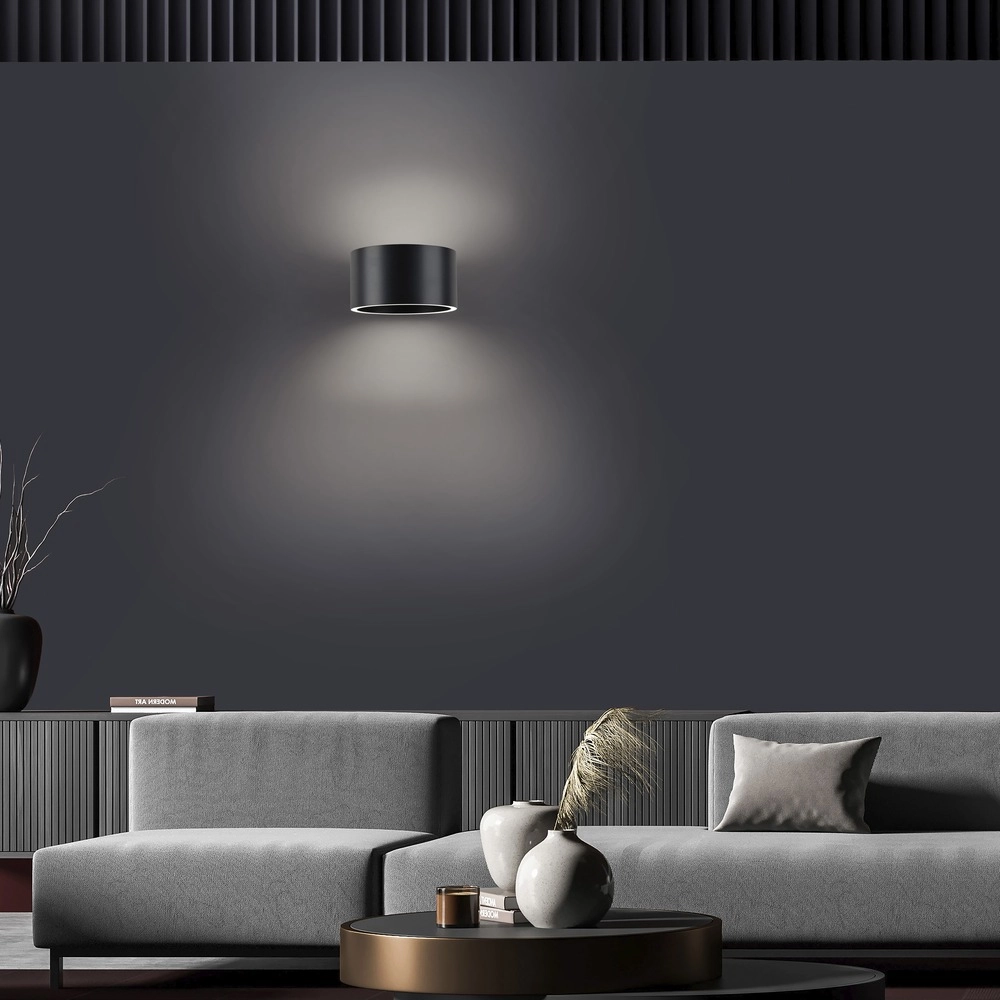 Oplaadbare wandlamp Pure Akku Clipse Mystic grey Paul Neuhaus 4012248391754