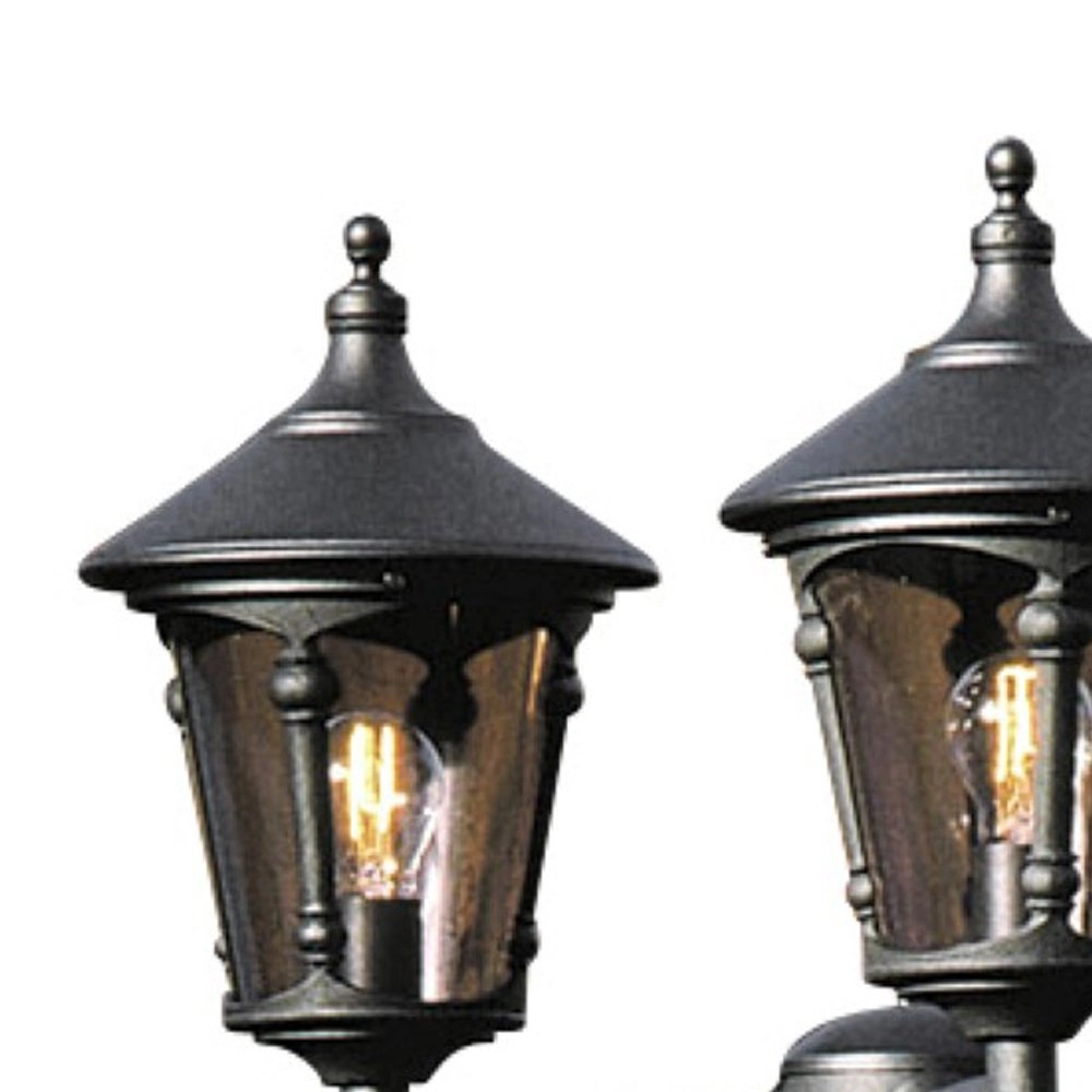 Klassieke lantaarnkap Virgo 3-lichts zwart KonstSmide 7318305737501