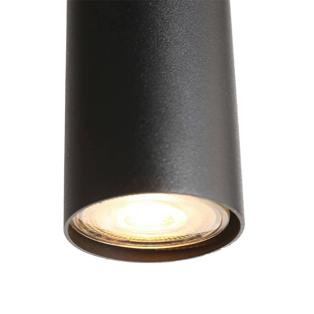 Eettafel hanglamp Reflexion zwart met rookglas Steinhauer 8712746172959