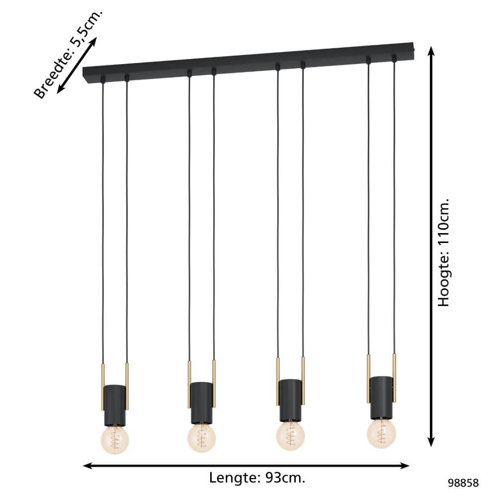 Design hanglamp Bitachito eettafel Eglo 9002759988586