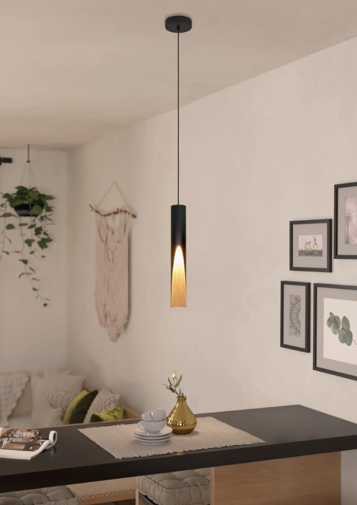 Cilinder hanglamp Barbotto Ø 6cm Eglo 9008606327966