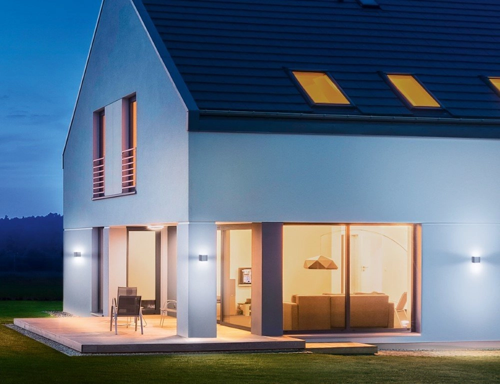 Wandspot L840 met bewegingssensor grijs Steinel 4007841055547