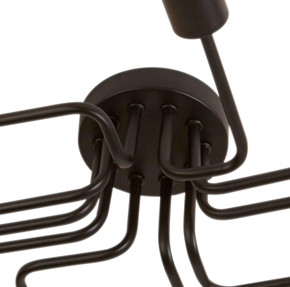 Plafondlamp Circuit Spider 10-lichts mat zwart Searchlight 5053423119335