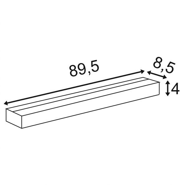 Wandlamp Sedo 21 led 89cm grijs SLV 4024163156769