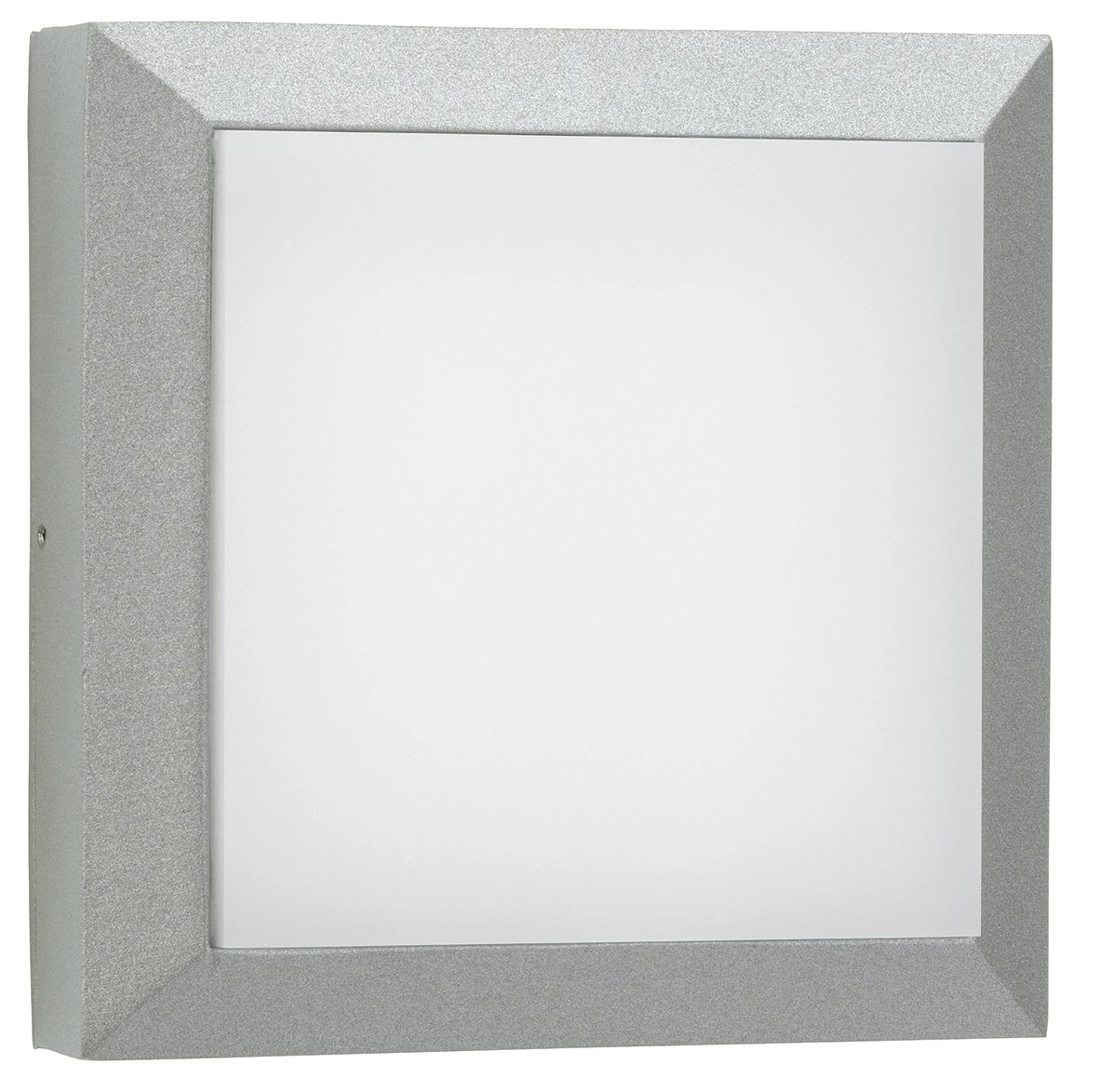 Vierkante wandlamp buiten Parel 19cm-grijs