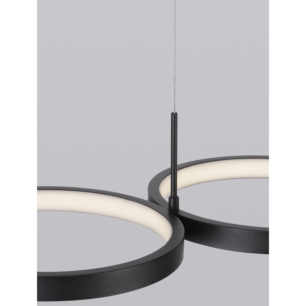 Moderne hanglamp Magnus zwart 84cm Lyora 5212017433183