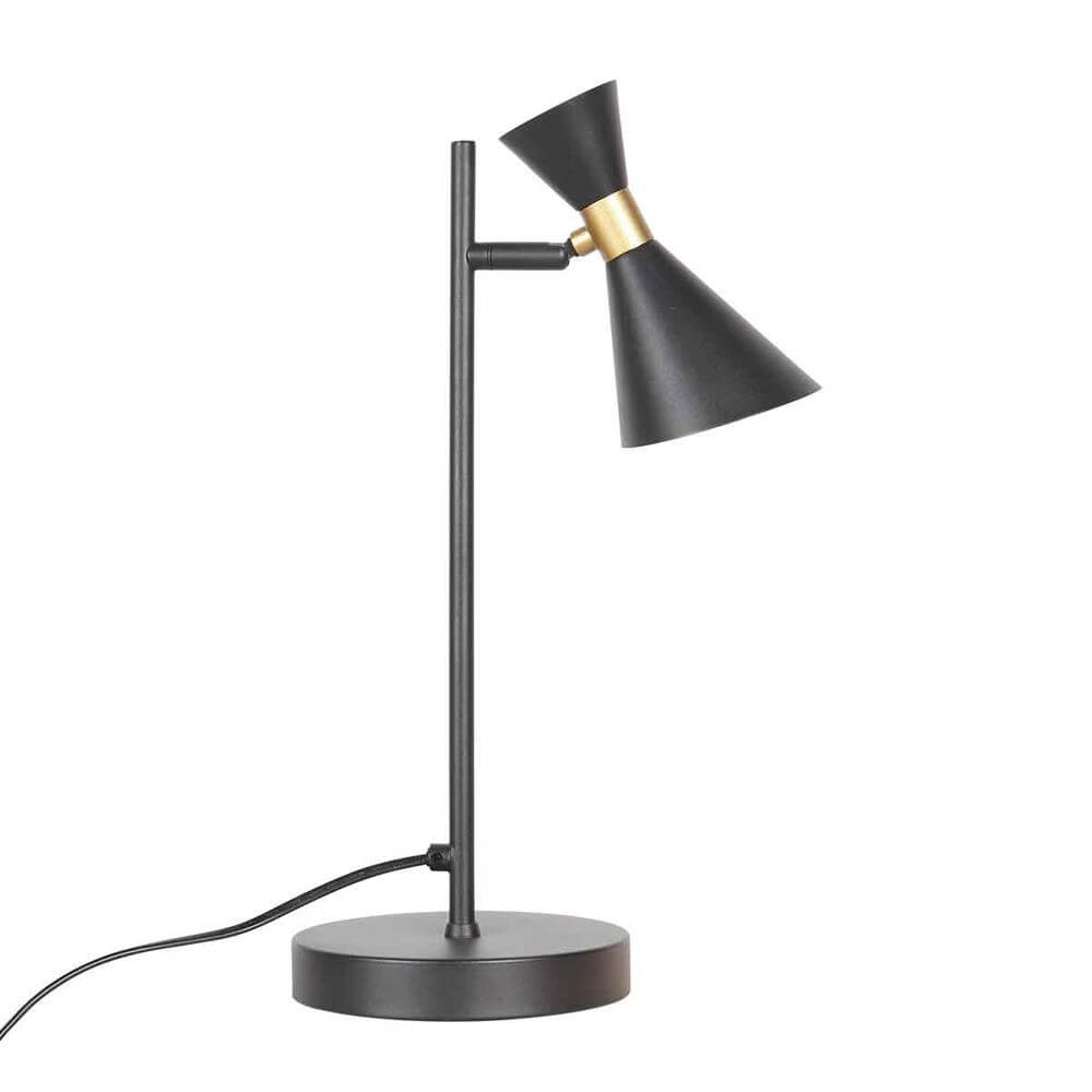 Design tafellamp Preto zwart met goud Steinhauer 8712746176308