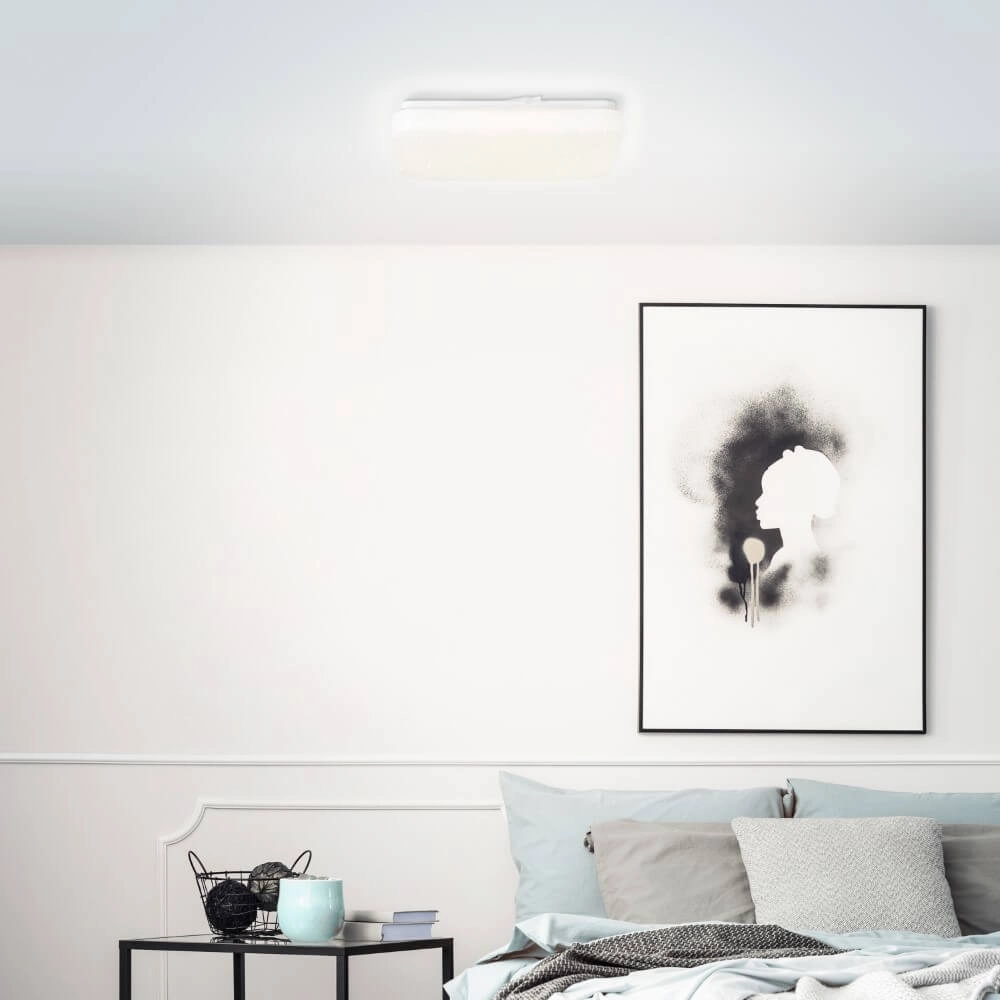 Plafondlamp Farica Starry 28cm - 3000K met sterrenfunctie Brilliant 4004353410437