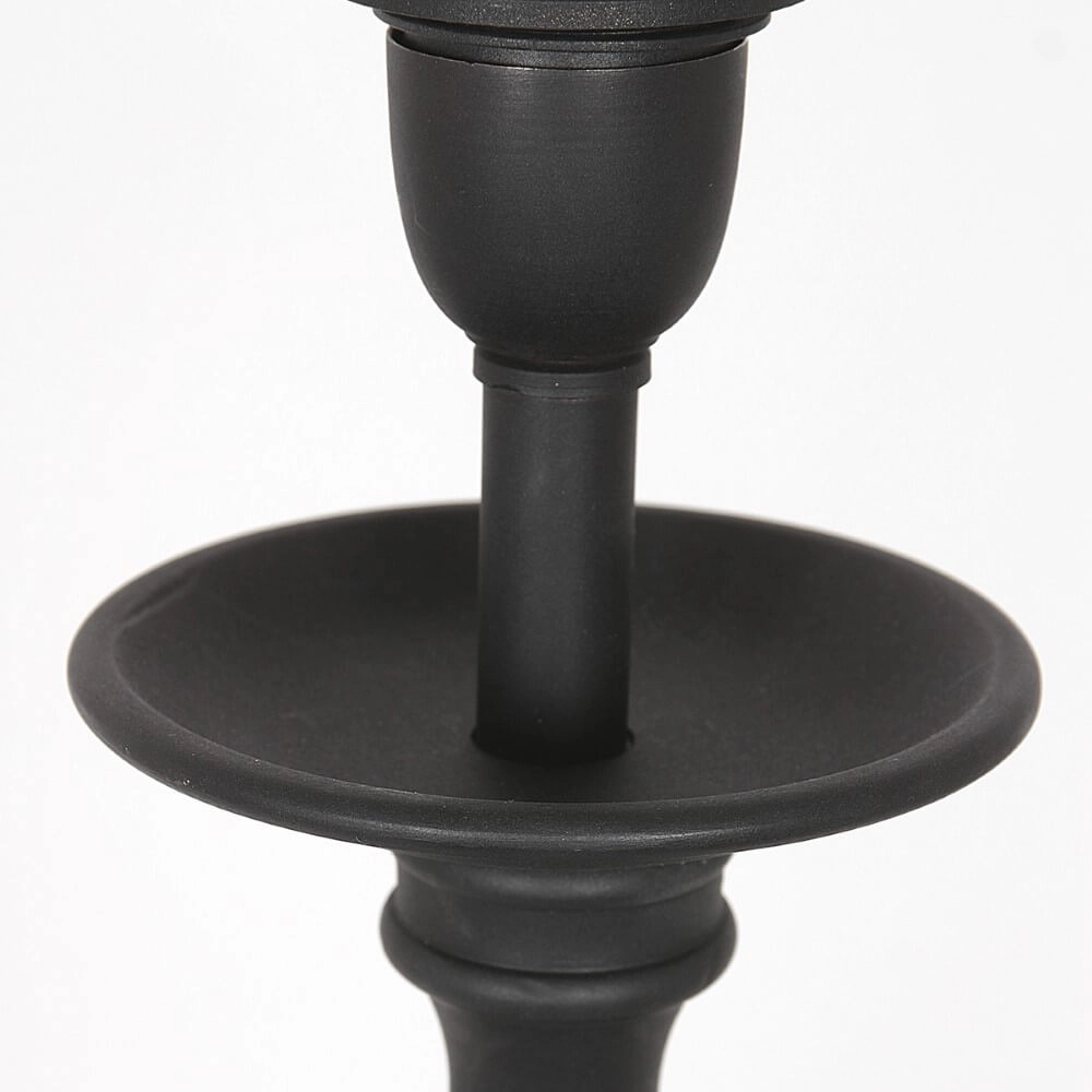 Klassieke schemerlamp Lyons C met taupe linnen kap Steinhauer 8712746166774