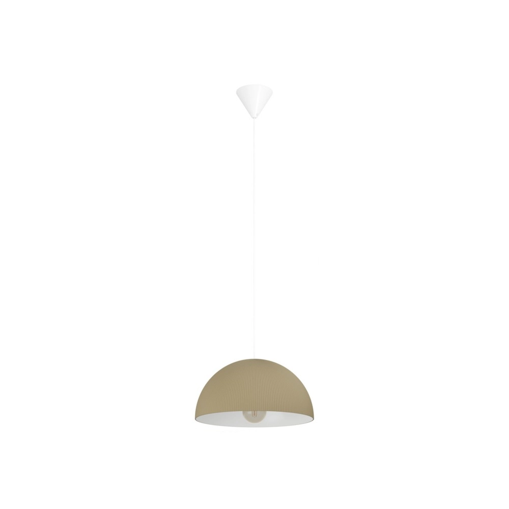 Design hanglamp Gaetano 2 zand bruin met wit Ø 40cm Eglo 9008606391608