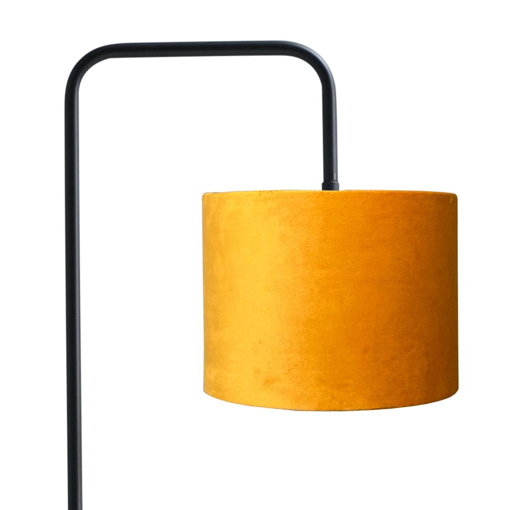 Vloer Schemerlamp Venus 152cm met okergele lampenkap Masterlight 8718121246741