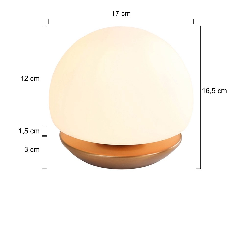 Tafellamp Ancilla 21cm bronsbruin Steinhauer 8712746114324