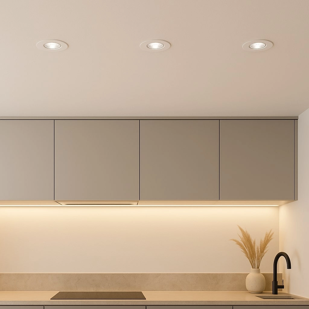 Witte inbouwspot EvoFire GU10 - rond Lyora 5055788228325