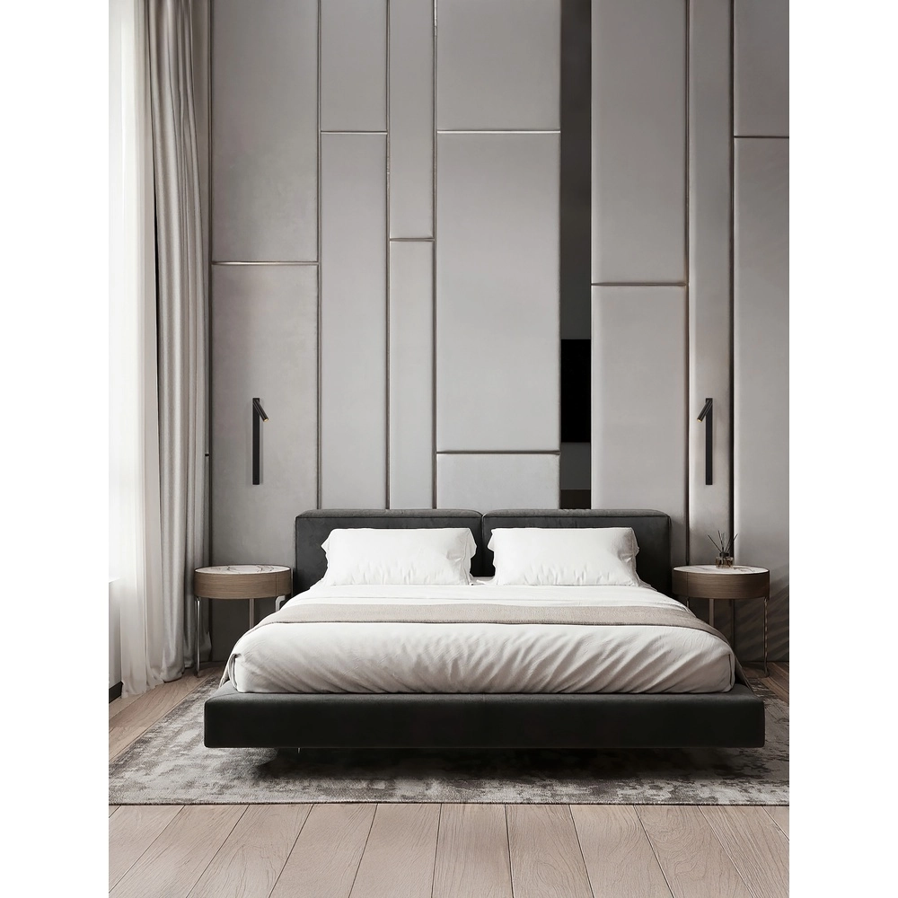 Bedlampje Tondo zwart Lyora 5212017478085