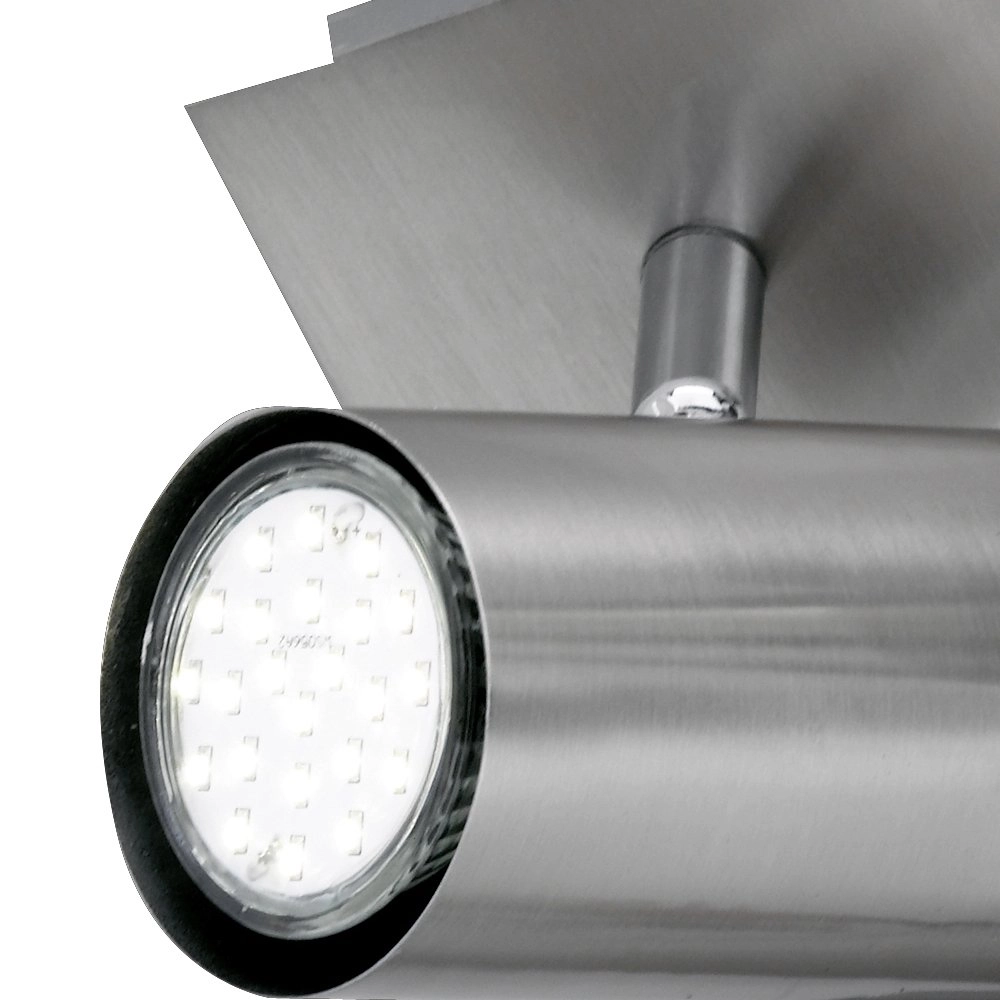 Moderne plafondspot Series 8024 4-lichts nikkel mat Trio 4017807231397