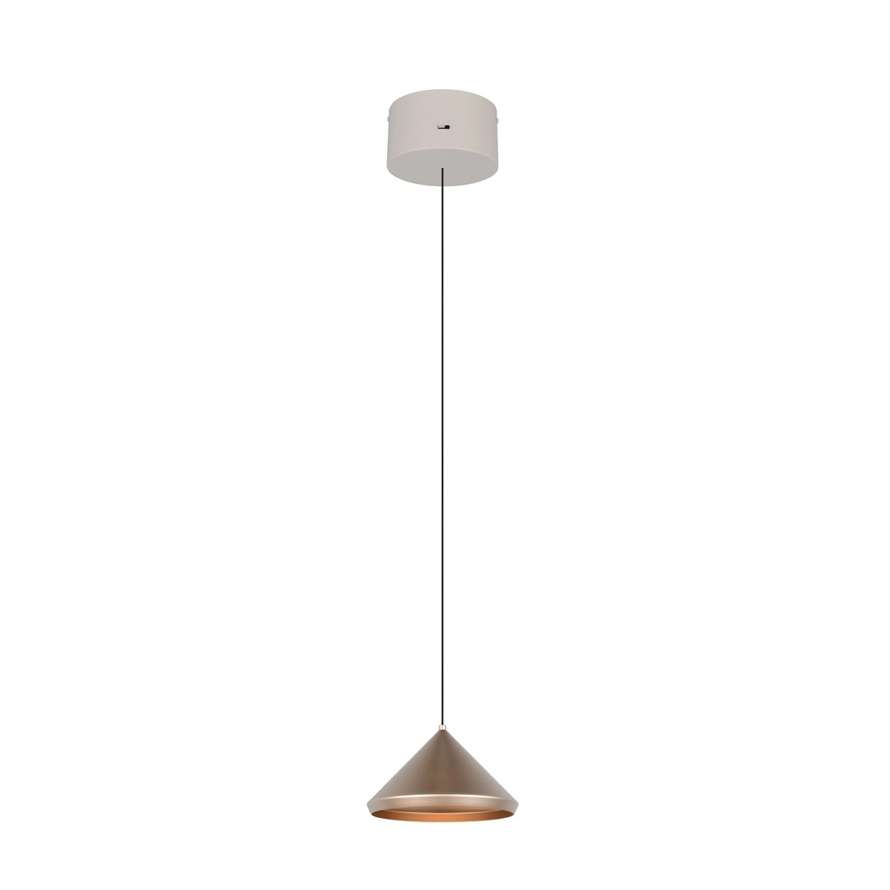 Moderne hanglamp Laguna Ø 18cm koffie bruin