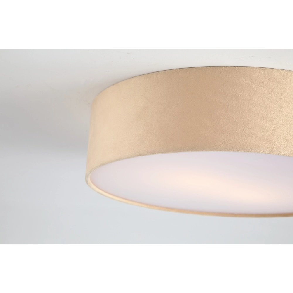 Plafondlamp Drum 38cm champagne velvet Searchlight 5053423299617