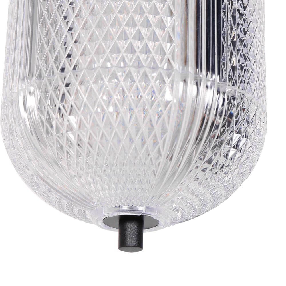 Hanglamp Geripu zwart met amber glas Steinhauer 8712746173772