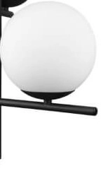 Hanglamp Pure 3-lichts zwart met witte bollen Trio 4017807506389