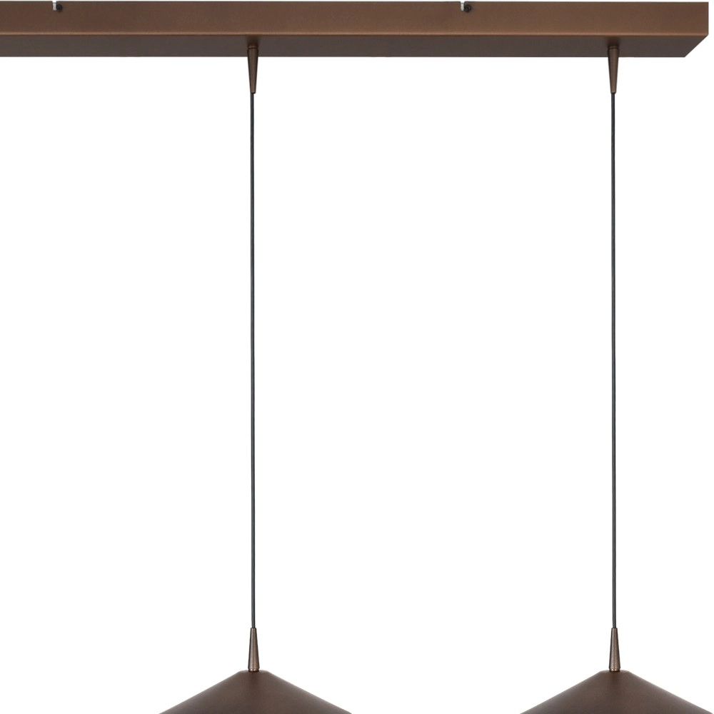3-lichts hanglamp Ceppo cacao bruin Ø 22cm Masterlight 8718121358499