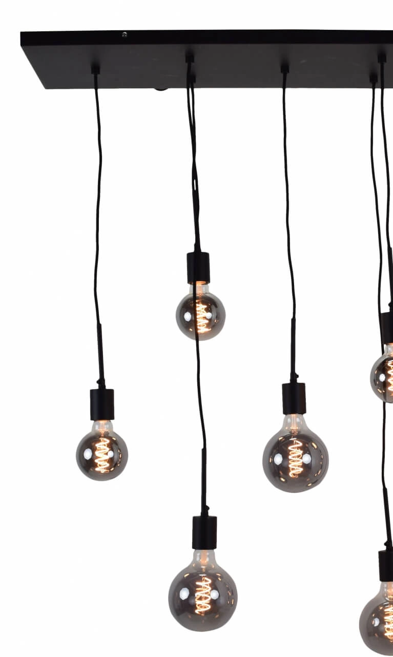 Hanglamp Bulby 10-lichts Zwart Urban Interiors 8719325467659