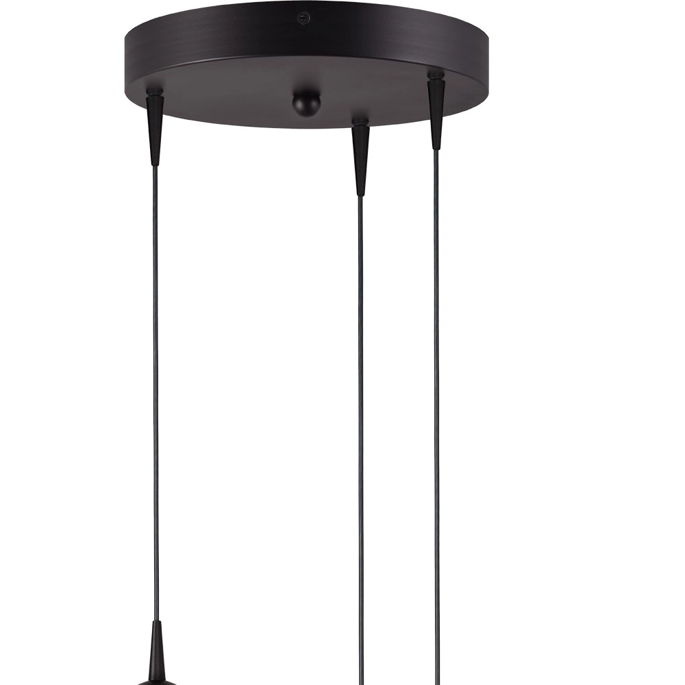 3-lichts hanglamp Talana zwart Ø 17cm DTW Masterlight 8718121352183